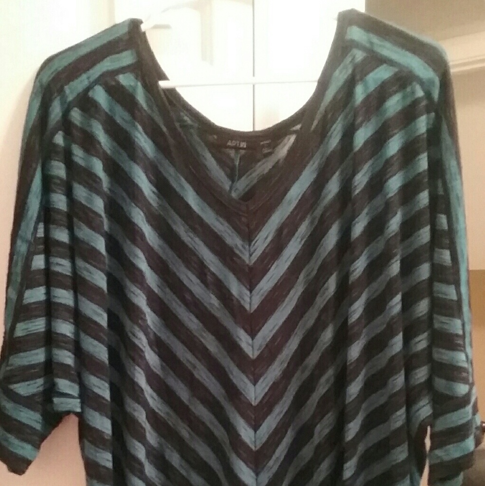 Apt 9 v-striped blouse